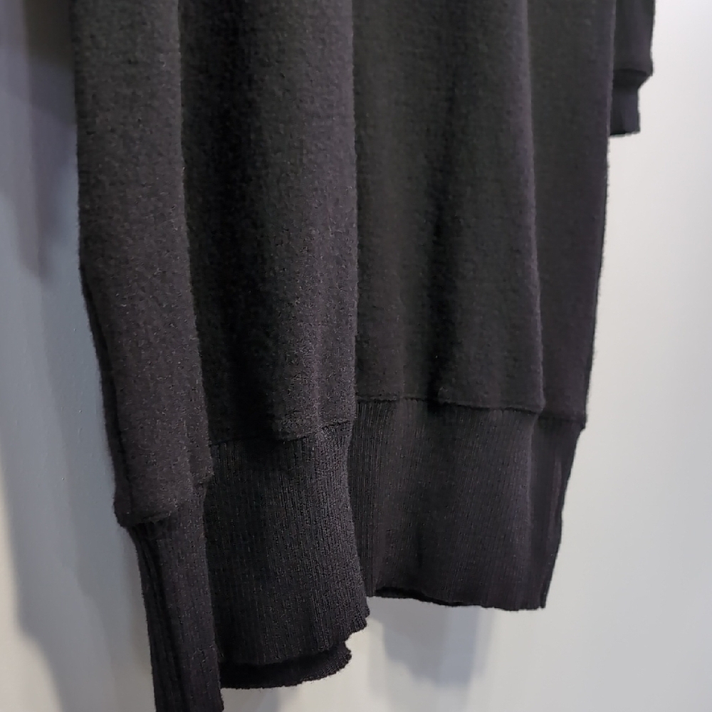 Alpha Massimo Rebecchi | 100% Wool Mini Black Sweater Dress Minimalist Size 10 - Picture 5 of 9